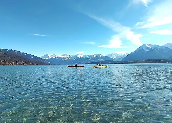 Skandi Mit Seesicht Nahe Interlaken شقة ليسيغن