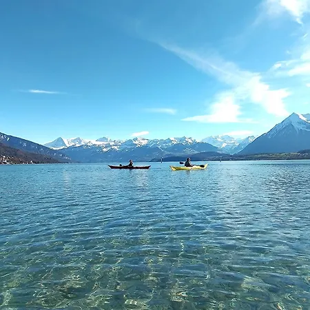 Skandi Mit Seesicht Nahe Interlaken Apartment Leissigen